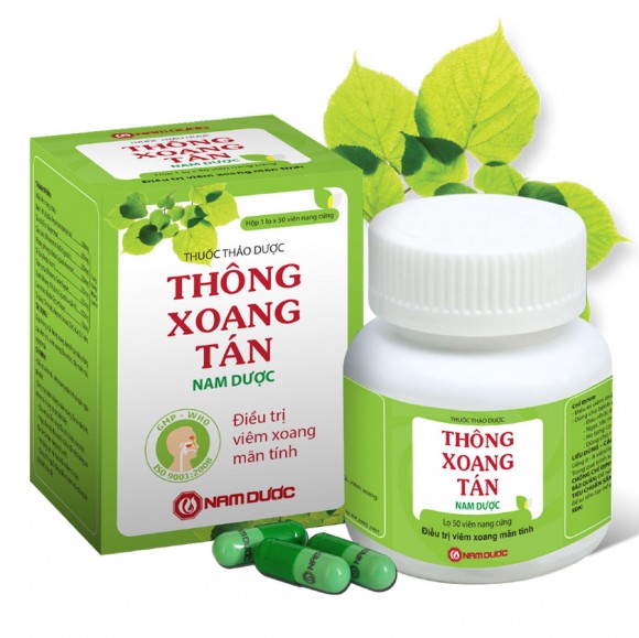 Эффективное средство лечения гайморита Thong Xoang Tan, 50 капсул (69г.) из Вьетнама