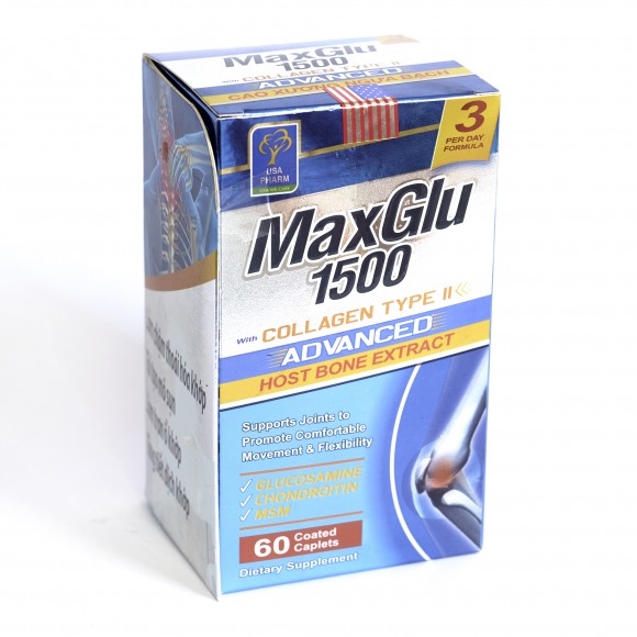 Препарат при артрозе суставов MaxGlu 1500, 60 капсул из Вьетнама